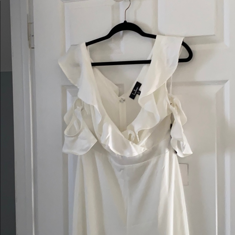 White Wide Leg Jumpsuit